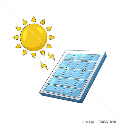 Illustration of solar panel 136331046