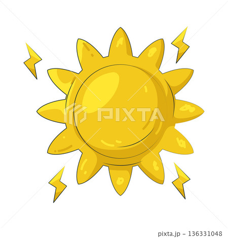 Illustration of sun 136331048