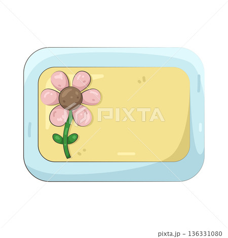 Illustration of flower greeting card Illustration of flower greeting card 136331080