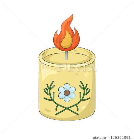 Illustration of Floral scented candles Illustration of Floral scented candles 136331091