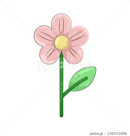 Illustration of pink flower Illustration of pink flower 136331098