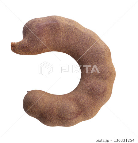 sweet tamarind isolated on a white background 136331254