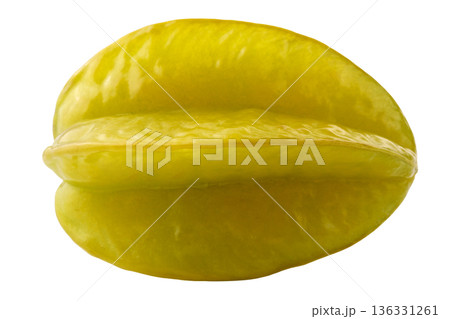 Star fruit isolated on a white background Star fruit isolated on a white background 136331261