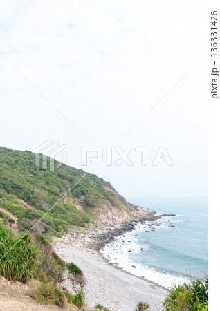 香港 塔門島の海と町並み 香港 塔門島の海と町並み 136331426