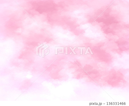 チラシ・Web・バナー・広告・SNSに使える 水彩風のピンク背景イラスト チラシ・Web・バナー・広告・SNSに使える 水彩風のピンク背景イラスト 136331466
