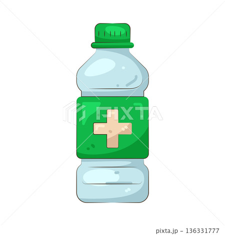 Illustration of water bottle Illustration of water bottle 136331777
