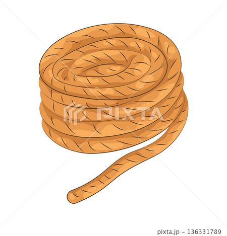 Illustration of rope Illustration of rope 136331789