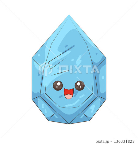 Illustration of happy diamond 136331825