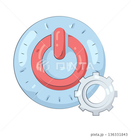 Illustration of Power button setting 136331843