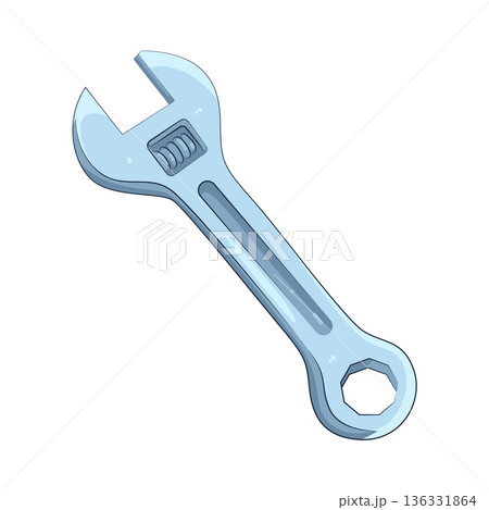 Illustration of wrench 136331864