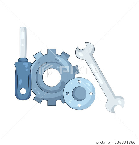 Illustration of Repair tools 136331866