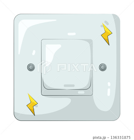 Illustration of power switch 136331875