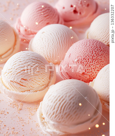 くすみカラーで楽しむ 秋色アイスクリームの静かな時間 AI画像 くすみカラーで楽しむ 秋色アイスクリームの静かな時間 AI画像 136332207