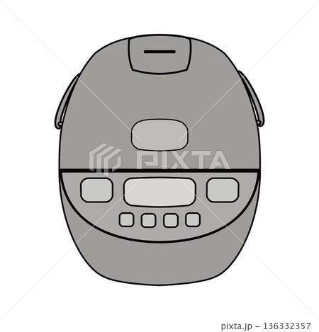 シンプルな炊飯器のイラスト 136332357