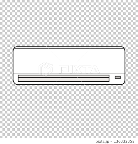 シンプルなエアコンのイラスト シンプルなエアコンのイラスト 136332358