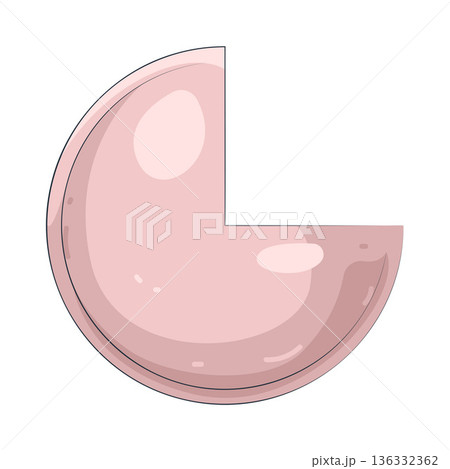 Illustration of pink circle 136332362