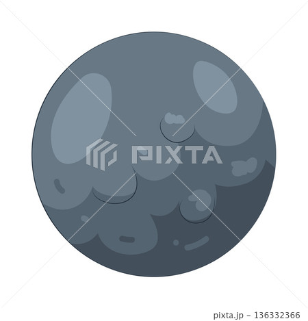 Illustration of full moon 136332366