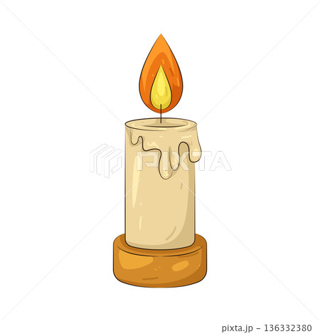 Illustration of candle  136332380