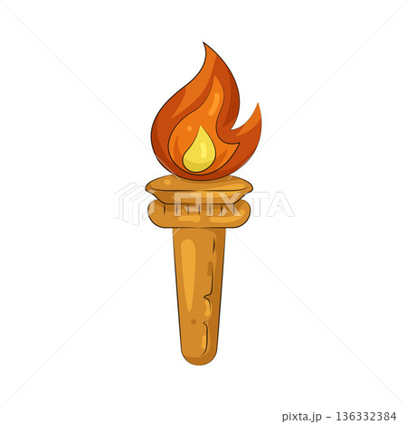 Illustration of torch  136332384