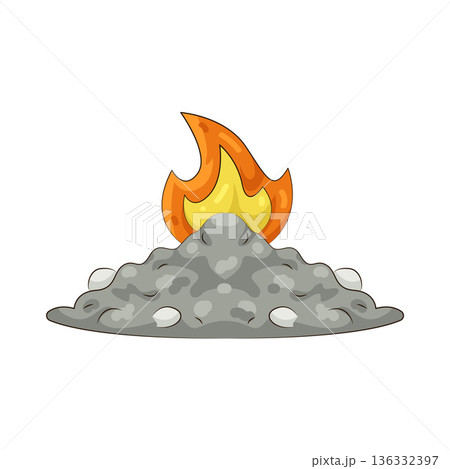 Illustration of fire Illustration of fire 136332397