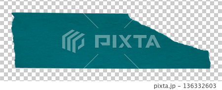 green crumpled torn tape isolated on transparent background. green crumpled torn tape isolated on transparent background. 136332603