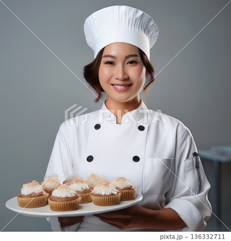 ポージングした女性モデル ポージングした女性モデル 136332711