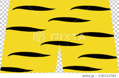 節分鬼褲插圖 - 傳統虎紋圖案布料 136332784