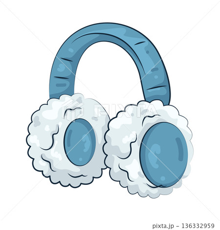 Illustration of Earmuffs Illustration of Earmuffs 136332959