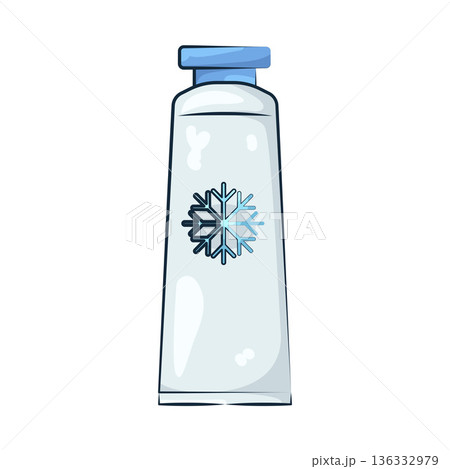 Illustration of cream tube Illustration of cream tube 136332979