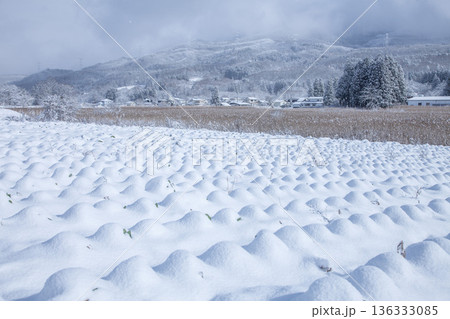 冬の山村 冬の山村 136333085