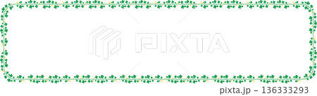 Green Clover Floral Frames for Saint Patrick Celebration 136333293
