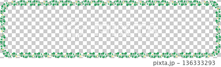 Green Clover Floral Frames for Saint Patrick Celebration 136333293