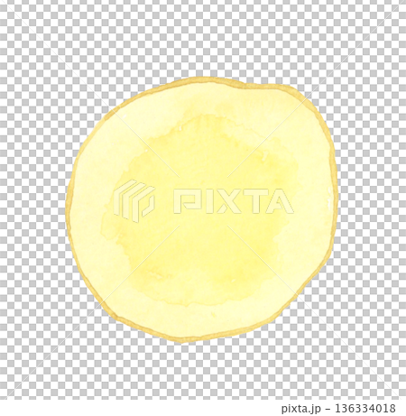 Potato cut in half - Hand-drawn watercolor illustration of vegetables Potato cut in half - Hand-drawn watercolor illustration of vegetables 136334018