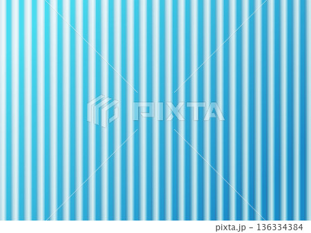 鮮やかな青の背景素材・縦ストライプ 136334384