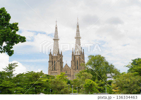 ジャカルタ中心部のカトリック大聖堂 Jakarta Cathedral ジャカルタ中心部のカトリック大聖堂 Jakarta Cathedral 136334463