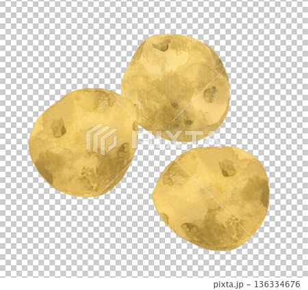 Potato set - Hand-drawn watercolor illustration of vegetables Potato set - Hand-drawn watercolor illustration of vegetables 136334676