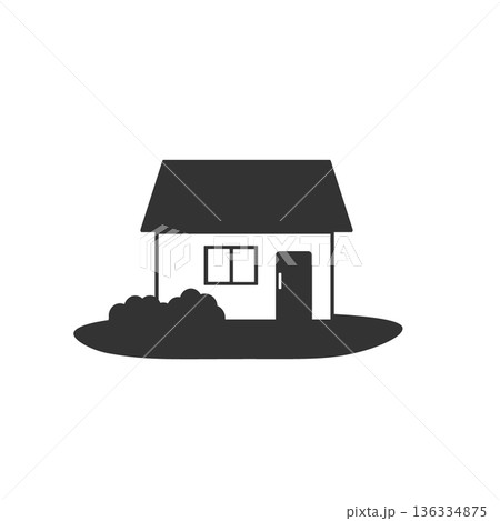 建物素材 家のイラスト 家アセット ビル 建物素材 家のイラスト 家アセット ビル 136334875