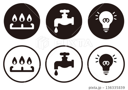 ライフラインのアイコンセット 136335839