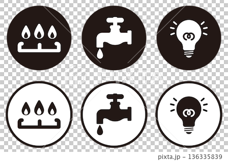 ライフラインのアイコンセット 136335839