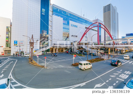 東京都の都市風景 立川駅北口ロータリー 東京都の都市風景 立川駅北口ロータリー 136336139