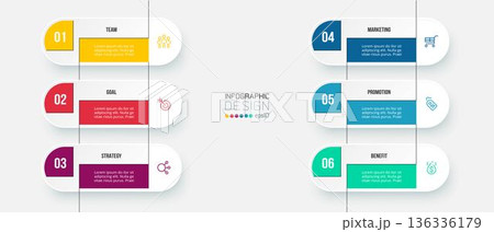 Business work flow infographic template. Business work flow infographic template. 136336179