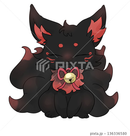 黒い九尾の狐 黒い九尾の狐 136336580