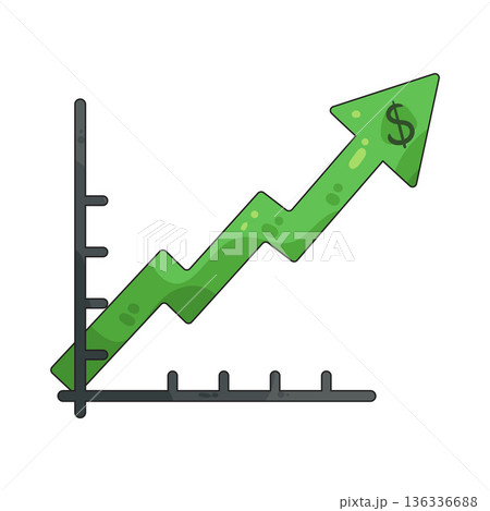 Illustration of Trend up 136336688