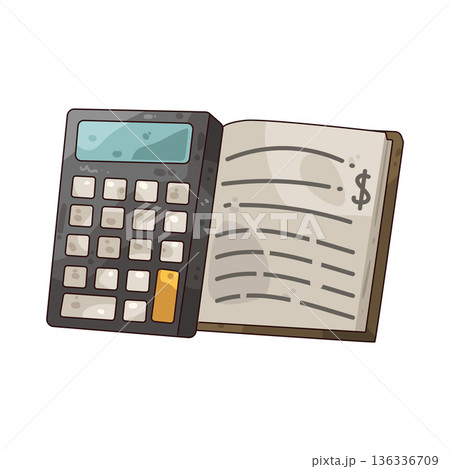 Illustration of calculator 136336709