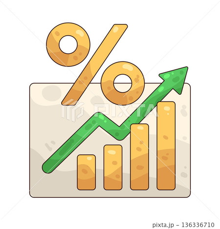 Illustration of percentage 136336710