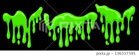 Cartoon goo dripping Cartoon goo dripping 136337395