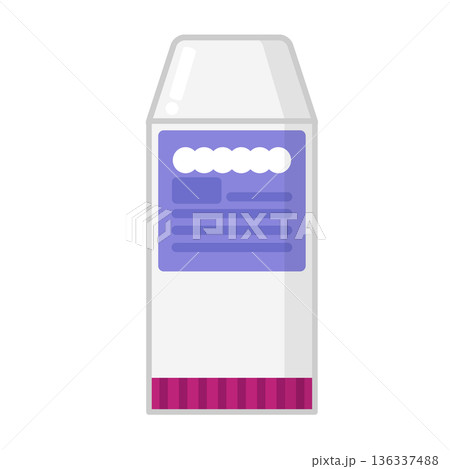 喘息の治療薬のイラスト　吸入薬　吸入器 136337488