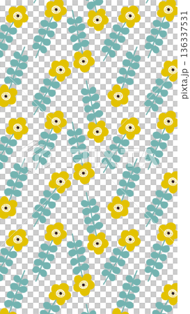 北欧風の背景イラスト ボタニカルな背景画像 北欧風の背景イラスト ボタニカルな背景画像 136337531