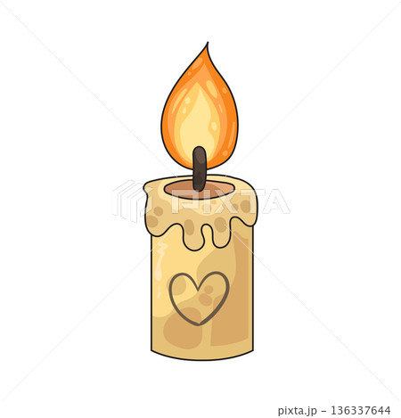 Illustration of Candle light Illustration of Candle light 136337644