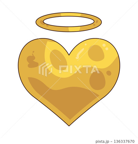 Illustration of angel heart Illustration of angel heart 136337670
